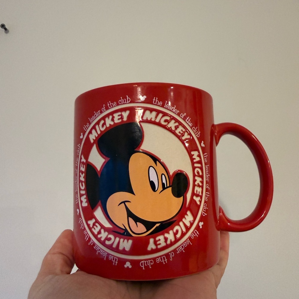 Disney Mickey Mouse Red and Black Mug